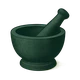 A mortar symbol used in diagnostics